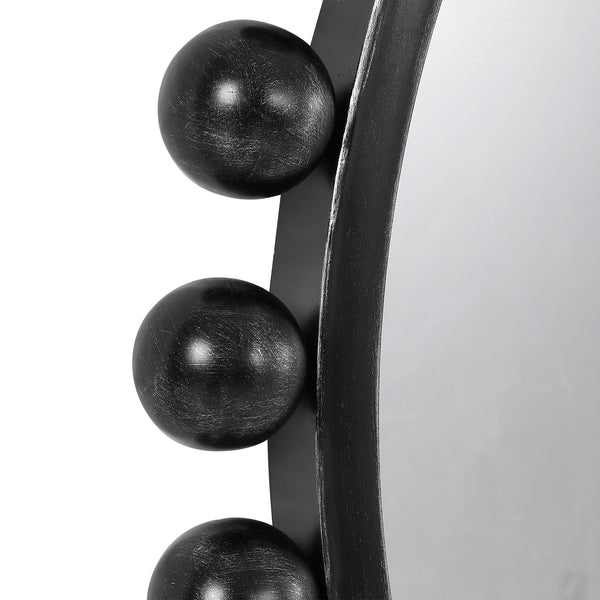 Uttermost Cyra Black Round Mirror