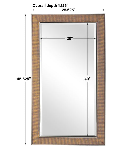 Uttermost Valles Golden Rust Mirror