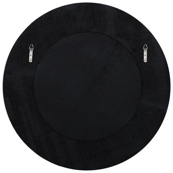 Uttermost Repose Whitewash Round Mirror