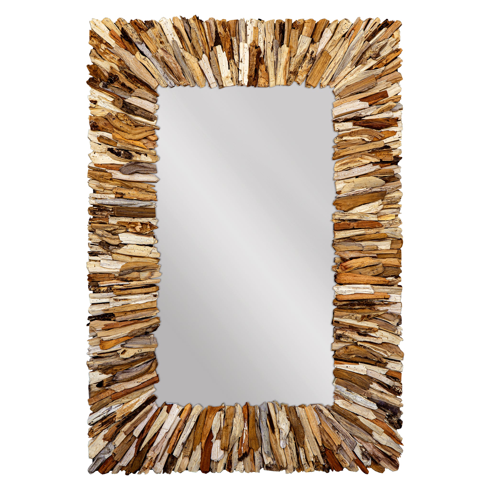 Uttermost Teak Branch Rectangular Mirror