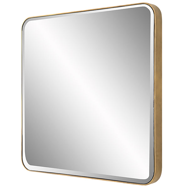 Uttermost Hampshire Square Gold Mirror
