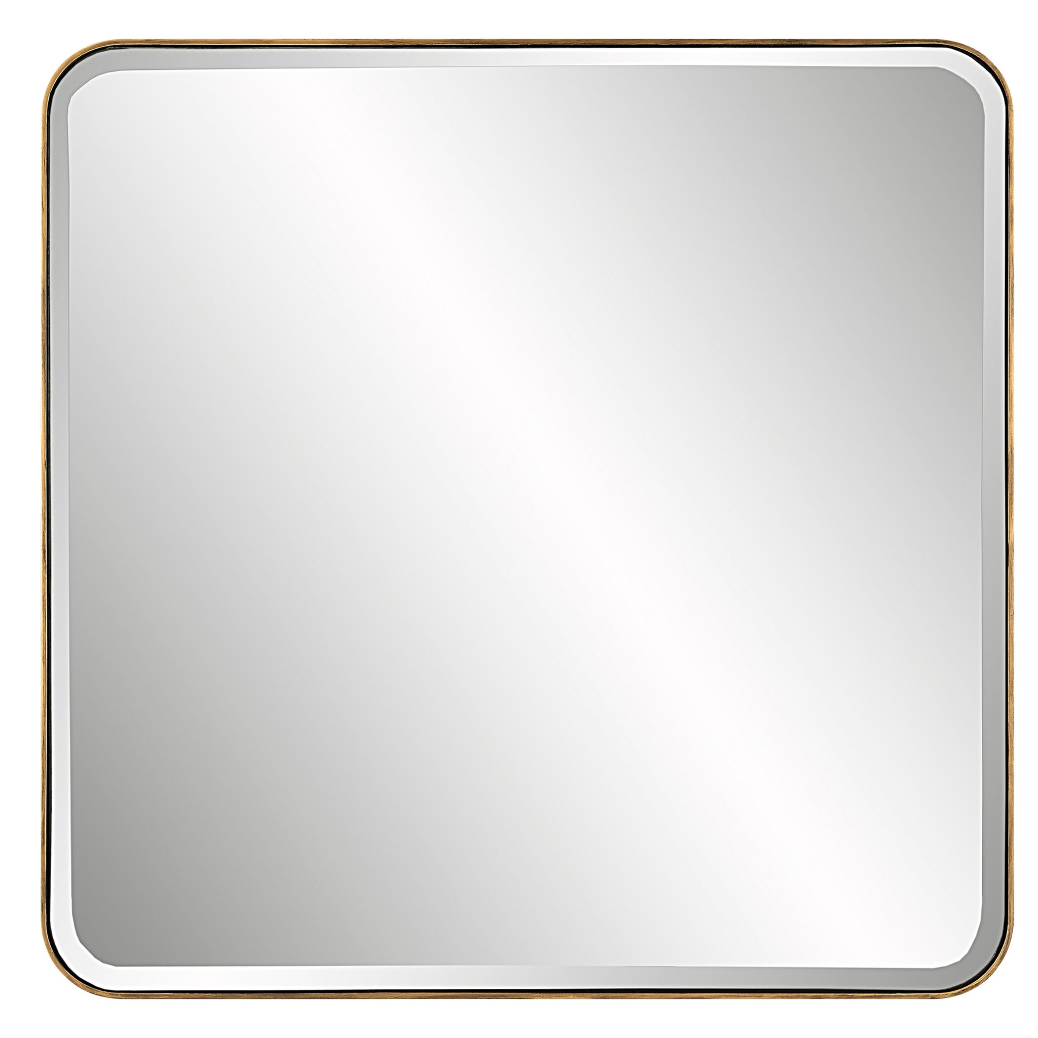 Allick Gold Square Mirrors S/2