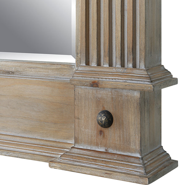 Uttermost McAllister Natural Wood Oversized Mirror