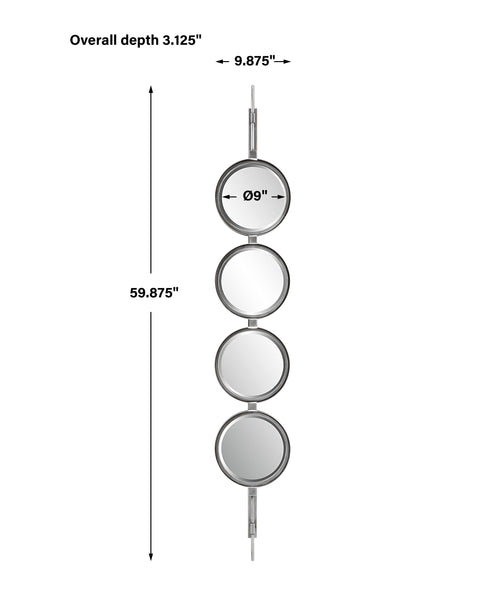 Uttermost Button Silver Mirror