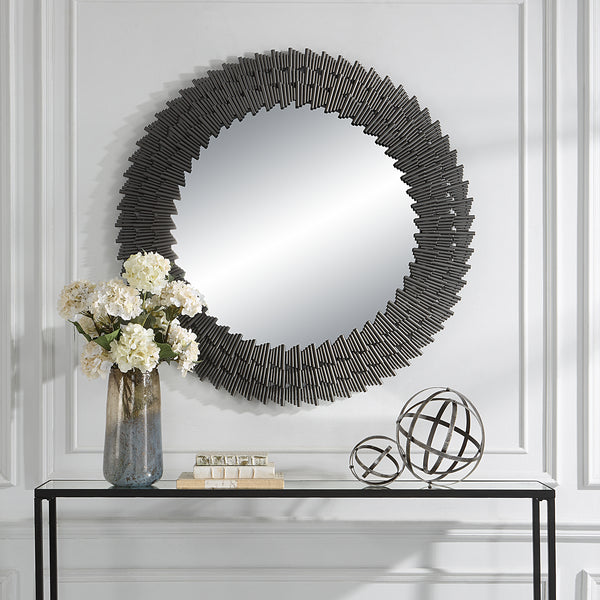 Uttermost Illusion Modern Round Mirror