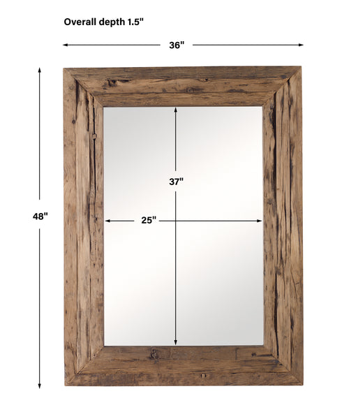 Uttermost Rennick Rustic Wood Mirror