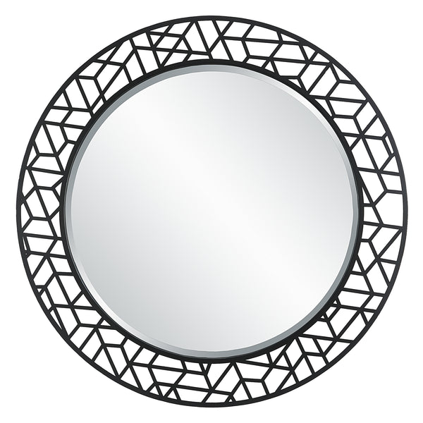 Uttermost Mosaic Metal Round Mirror