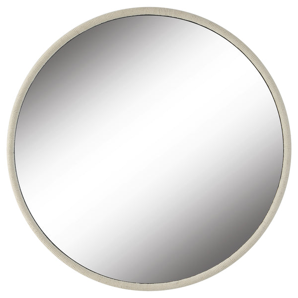 Uttermost Ranchero White Round Mirror