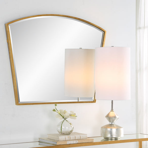 Uttermost Boundary Gold Arch Mirror