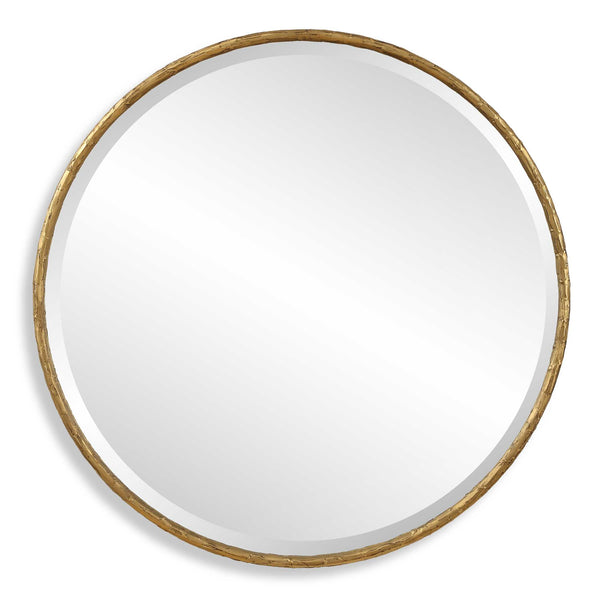 Uttermost Sutton Aged Gold Round Mirror