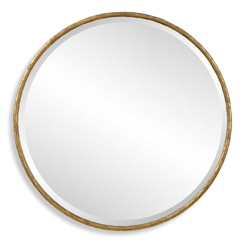 Uttermost Sutton Aged Gold Round Mirror