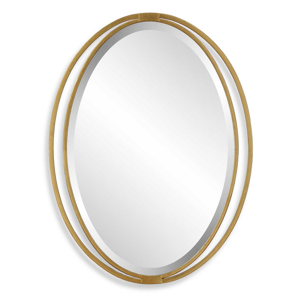 Uttermost Rhodes Gold Oval Mirror