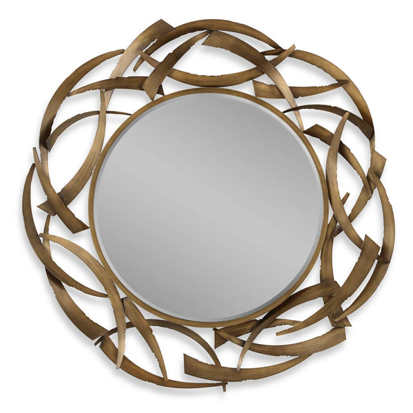 Uttermost Cutting Edge Bronze Round Mirror