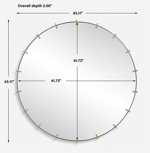 Uttermost Pali Industrial Round Mirror