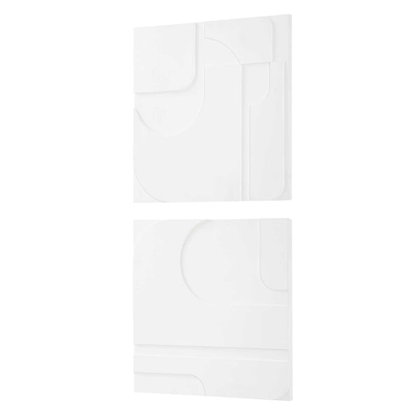 Uttermost Contours White Wall Decor Set/2