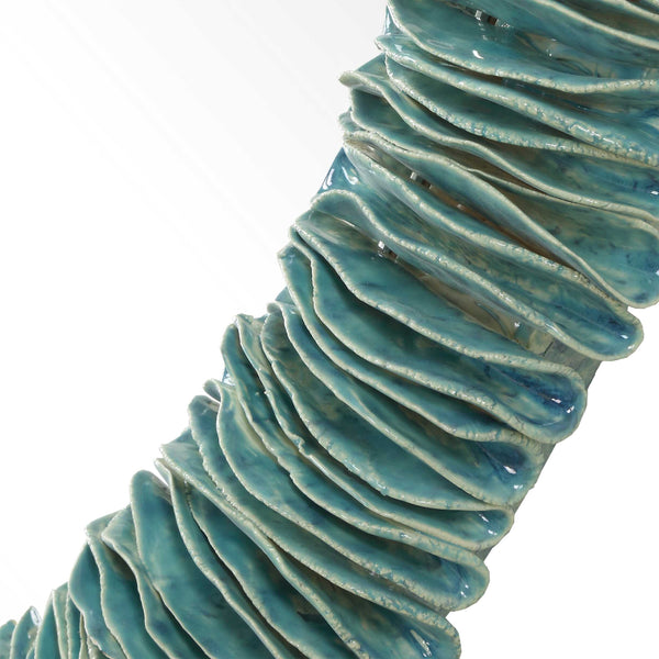 Uttermost Bonaire Teal Blue Oval Mirror