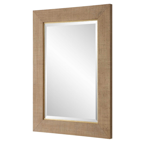 Uttermost Bungalow Grass Cloth Mirror
