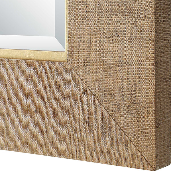 Uttermost Bungalow Grass Cloth Mirror