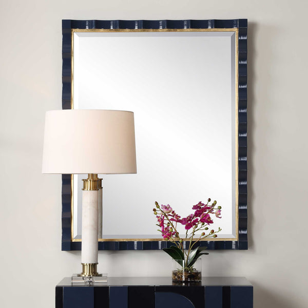 Uttermost Gulf Navy Blue Mirror