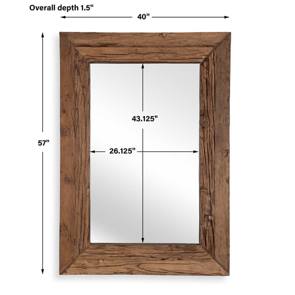 Uttermost Rennick Large Reclaimed Pine Mirror