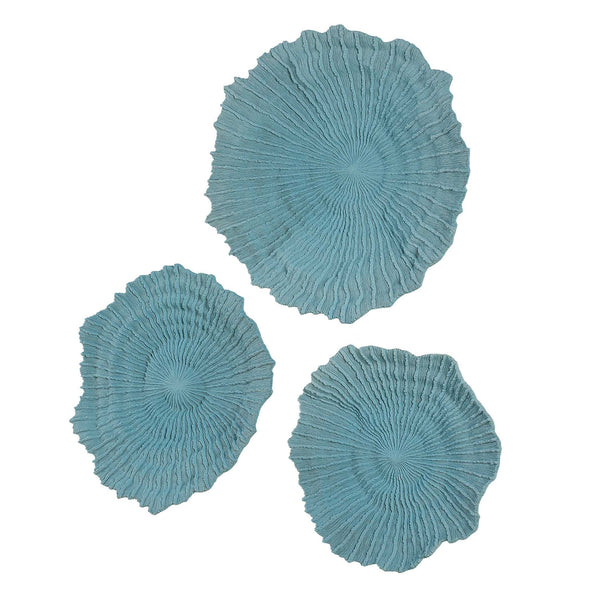 Uttermost Ocean Gems Blue Wall Decor Set/3