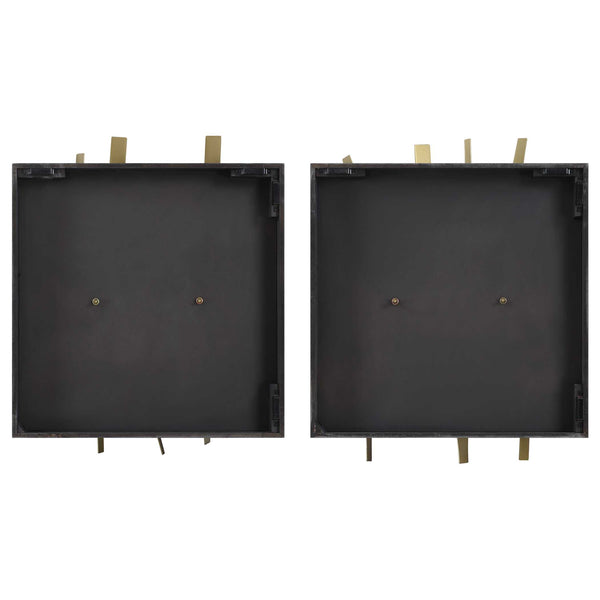 Uttermost Crosshatch Metal Wall Decor Set/2