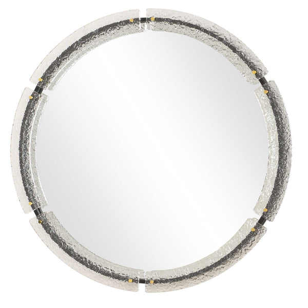 Uttermost Crystalline Round Mirror