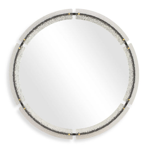 Uttermost Crystalline Round Mirror