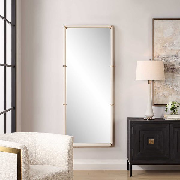 Uttermost Cyprus White Dressing Mirror