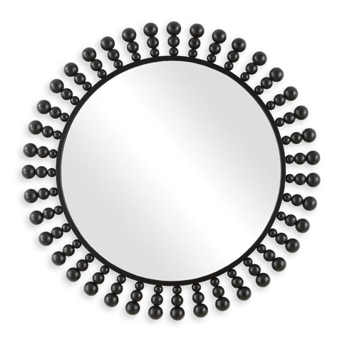 Uttermost Aziel Round Black Mirror