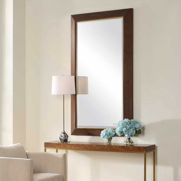Uttermost Matheson Rectangular Walnut Mirror