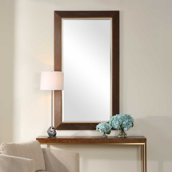 Uttermost Matheson Rectangular Walnut Mirror