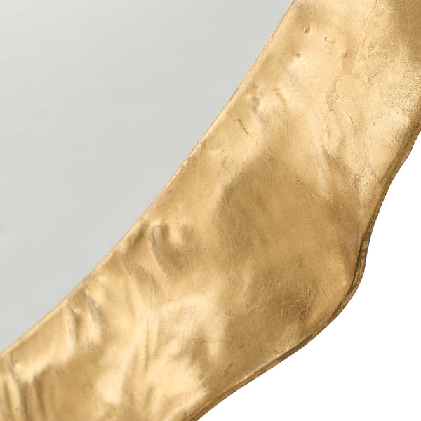 Uttermost Haya Round Gold Mirror