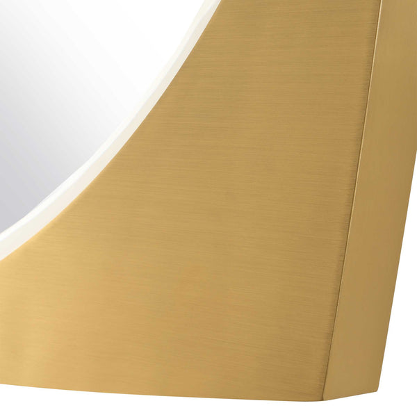 Uttermost Neilia Round Brass Mirror