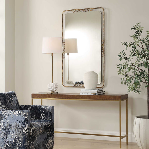 Uttermost Tahoma Antiqued Gold Mirror