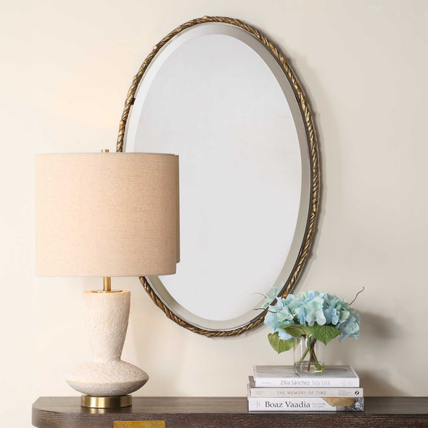 Uttermost Twisted Branch Oval Mirror
