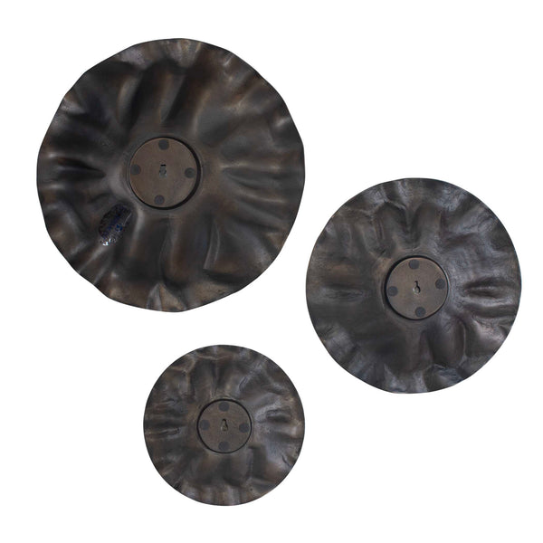 Uttermost Peonia Outdoor Bronze Wall Art Set/3