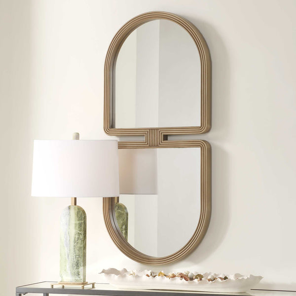 Uttermost Jacques Art Deco Gold Mirror