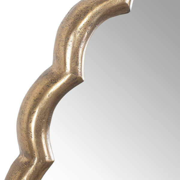 Uttermost Cerrito Antique Brass Round Mirror