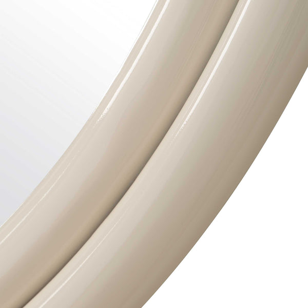 Uttermost Florian Warm White Round Mirror