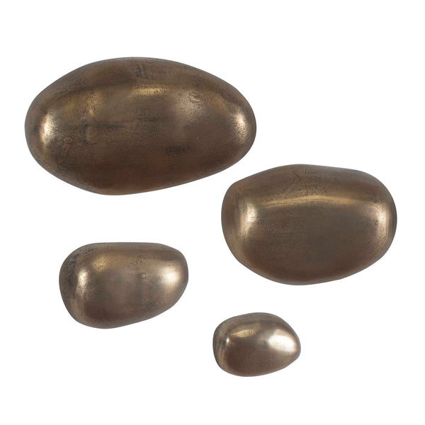 Uttermost Set In Stone Brass Outdoor Wall Art Set/4