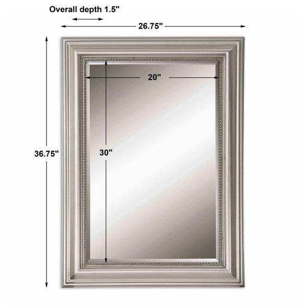 Uttermost Stuart Silver Beaded Mirror