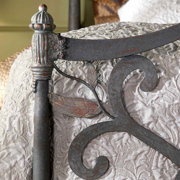 Laurel Iron Bed by Wesley Allen