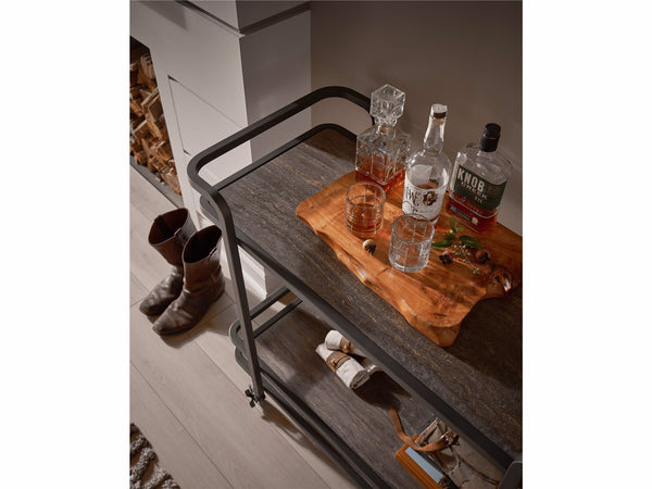 Smoked Bronze Bar Cart