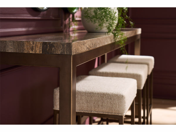 Brindle Console with Stools