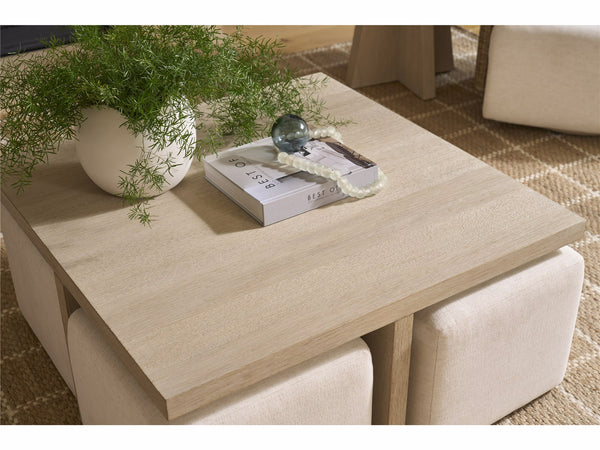 Dockside Cocktail Table with Ottomans