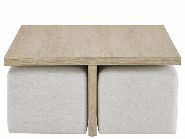 Dockside Cocktail Table with Ottomans