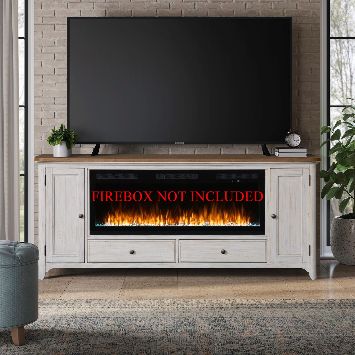 Fireplace TV Consoles 80 Inch Fireplace TV Console