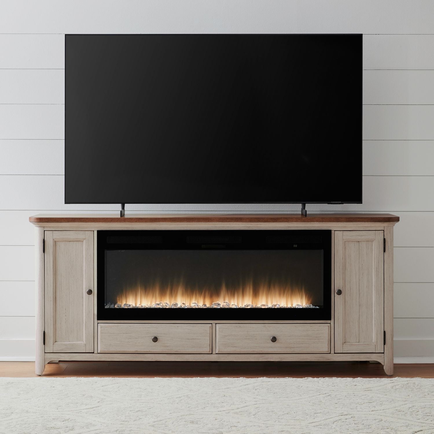 Fireplace TV Consoles 652 80 Inch Console w/ Fire FTS