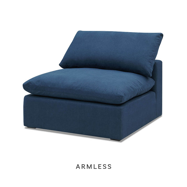 Bowe XL Chaise Shaped Sectional Slate